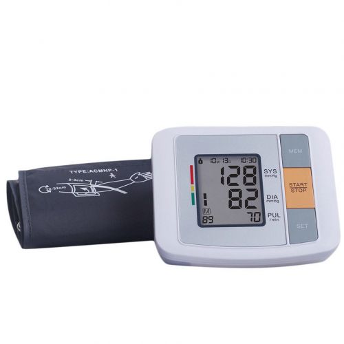 Digital Arm Blood Pressure Upper Arm Fully Automatic Monitor Heart Beat Meter#H