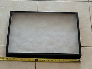 Display Case heavy cardboard glass top. Used. 20x14x2