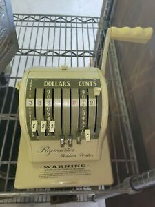 The Paymaster System Ribbon Writer - Vintage Check Writer