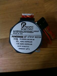 PACIFIC SCIENTIFIC POWERMAX II 1.8 STEP MOTOR MODEL P21NRXS-LNS-NS-03 5.4 VDC