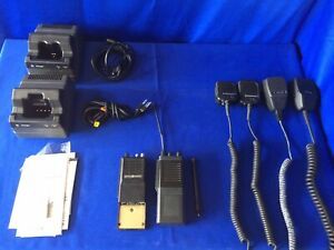 Mixed Lot of Ericsson, GE, &amp; Maxon Chargers, Radios and Microphones - FOR PARTS