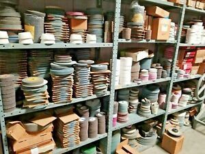 Large lot of Grinding Wheels Abrasives Carborundum Norton Made in USA Brand New