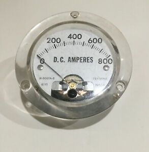 W-8061A-8 Panel Meter 800A DC 6111  3-1/2&#034; Round
