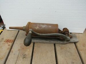 Antique Cast Iron Press Sausage Stuffer Unknown Manufacture