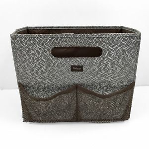 THIRTY ONE Fold n File Deluxe Organizer Brown Pin Dot Print