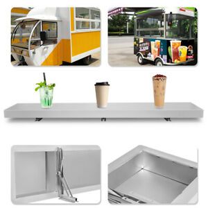 6ft Food Truck Serving Table Shelf Convenient Serving Concession Window Stands