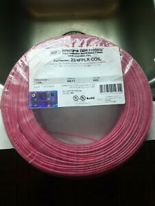 FIRE ALARM CABLE  SCP  22/4FPLR -COIL jacket color red (500FT)