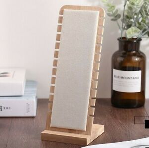 Desktop Jewelry Display Stand Suede L-Shape Retail Necklace Pendant Chain Holder