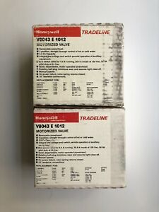 Honeywell V8043E1012 Motorized Valve LOT OF 2 NEW