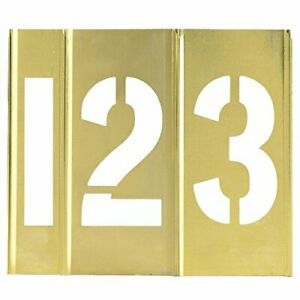 Poly Bag Guy 3&#034; Number Only Brass Stencil