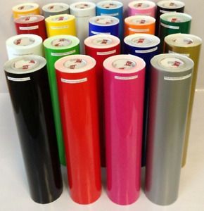 12&#034; Adhesive Vinyl (Craft hobby/sign maker/cutter), 10 Rolls 5 Feet  651