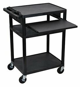 LUXOR LP34LE-B Presentation Cart Black
