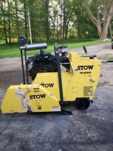Concrete Saw Stow Slicer 4 Wisconsin Engine V465D 65HP low hours