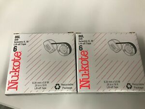 NEW Nukote 86L Lift Off Tape IBM Selectric II, III 12 Replacement Tapes