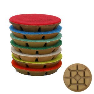 Floor Diamond Polishing Pad 4 Inch Grinding Buffing Disc for Granite Concrete