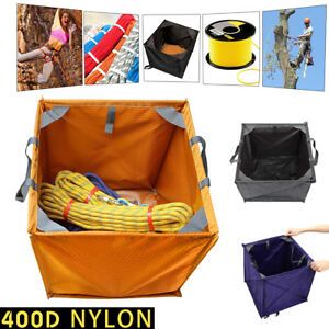 400D Nylon Folding Throw Line Cube Storage Bag Arborist Lineman Collapsibble