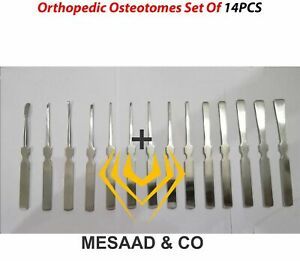 New High Quality Osteotomies Set Of 14 Pcs Sharp Edges By Mesaad CE