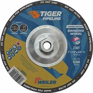 Weiler 58094 7&#034; x 1/8&#034; Tiger Pipeline Z30T 5/8&#034;-11 Nut Pack of 10