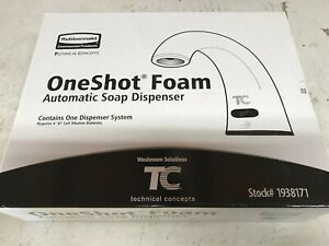 Rubbermaid OneShot Foam Touch-Free Automatic Soap Dispenser-Chrome TC 1938171