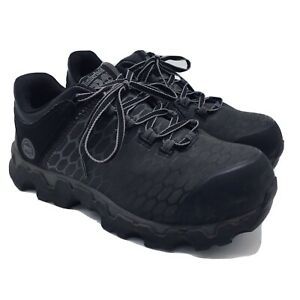 Timberland PRO Powertrain SD+ Work Shoe Sz 8.5 M Alloy Safety Toe Black Gray