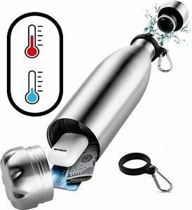 Diversion Safe Water Bottle - Stainless Steel Water Bottle with Hidden...