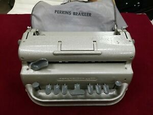PERKINS BRAILLER School for the Blind VTG Typewriter
