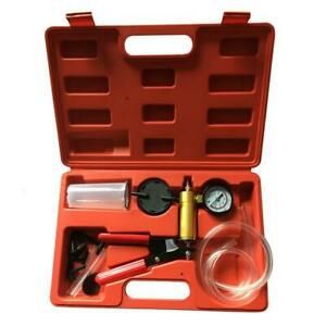 Car Hand-Held Vacuum Pressure Pump Tester Kit Brake Fluid Bleeder with Box