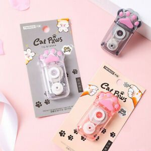 White Out Cute Cat Claw Correction Tape Pen School Office SuppliWF