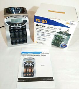 Royal Sovereign FS-2D Electric Coin Sorter Counter 2 Row with Digital Display
