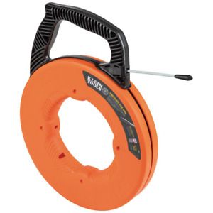 Klein Tools Fish Tape 50 ft. Non-Conductive Fiberglass Multi-Grip Handle