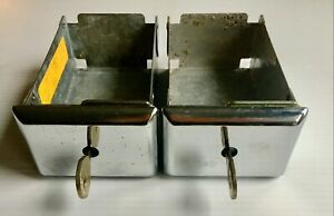 2 ESD Coin Boxes C-20205 6&#034; ~ Dexter Speed Queen Washer/Dryer + Keys Pre-owned