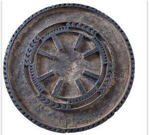 VTG INDIAN “Hand Carved” Wood Batik-Print Stamp Hand Block- Large
