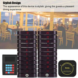 1Transmitter+20 Coaster Pagers Restaurant Pager Queuing Calling Equipment System