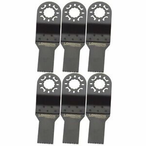 6 Pack of 20mm Multi Tool Saw Blades fits Worx Makita Bosch Dewalt Ryobi Longbow