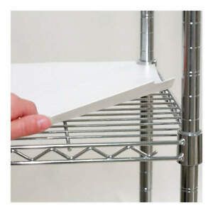 GRAINGER APPROVED 5GRE8 Shelf Liner,60 x 24 in.,White,PK4