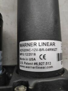 FREE SHIP Warner Linear Actuator 12V K2G20NC-12V-BR-04R0ZT without Clutch
