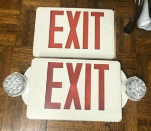 Lithonia Lighting -  LHQMLEDRHOM6 LED Exit/LED Unit Combo