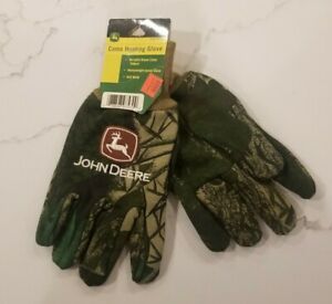 BRAND NEW John Deere Camo Hunting Garden Work Camping Glove Size Large