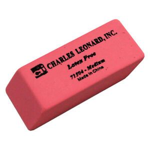 CHARLES LEONARD (6 BX) SYNTHETIC WEDGE ERASERS 71504BN