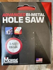 3 Qty, MORSE MHS56 Hole Saw,Saw Dia. 3-1/2&#034;