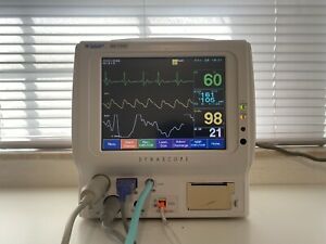 Fukuda Denshi Dynascope DS-7100 ECG, Sp02, NBP, Temp, EtCO2 Patient Monitor