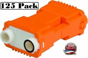 Ideal 30-352J Luminaries Disconnect Power Plug 125 Pack Orange Small - FREE SHIP