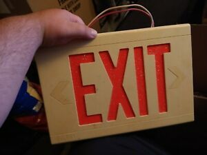 Modern Battery Backup Ul924 Letter Red LED Emergency Exit Light Sign Fast Ship