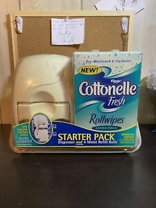 NOS Kleenex Cottonelle Starter Pack Fresh Rollwipes Dispenser and 400 Wipes