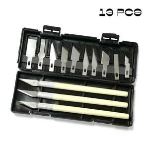13PCS Blades&amp;Handle&amp;Storage Case Cutter Set For Exacto Hand Carving Tool New