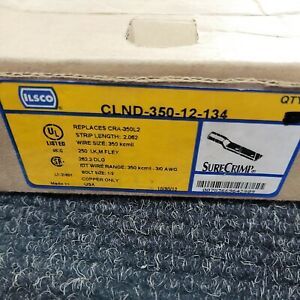 BX OF 6 ILSCO CLND-350-12-134 SURE CRIMP LUG,