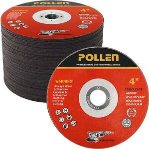 25 Pack Cut Off Wheels 4 Inch Metal &amp; Stainless Steel Angle Grinder Cutting Disc