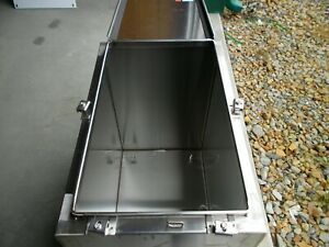 EBOX 16&#034;H 25&#034;W 25&#034;D NEMA4X 304 STAINLESS STEEL HINGED TYPE BOX w/backplate