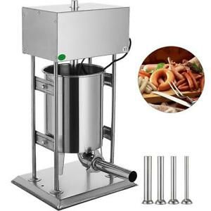 10L 25LB Electric Commerical Sausage Stuffer Stainless Dual Speed Best Price