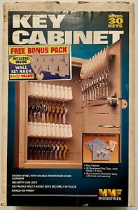 MMF Key Cabinet, 30-Key, Steel, Sand, 8 x 2 5/8 x 12 1/8, 201903003